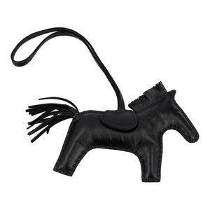 Hermès So Black Rodeo MM Bag Charm